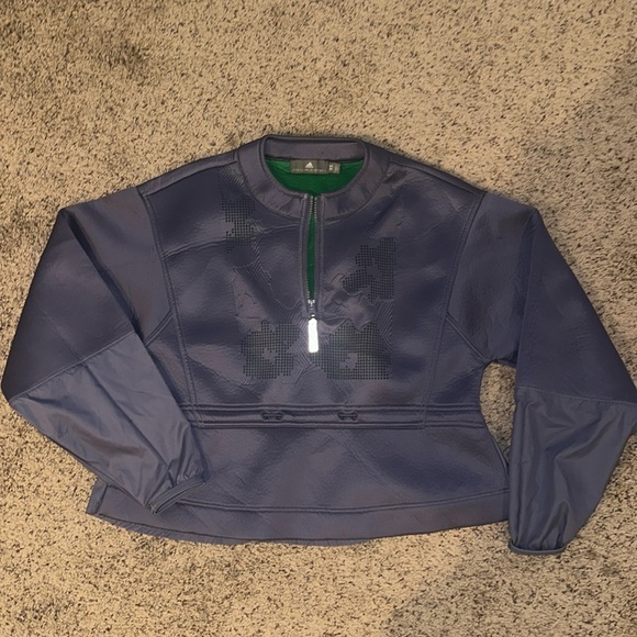 Adidas x Stella McCartney purple peplum pullover - Picture 1 of 7